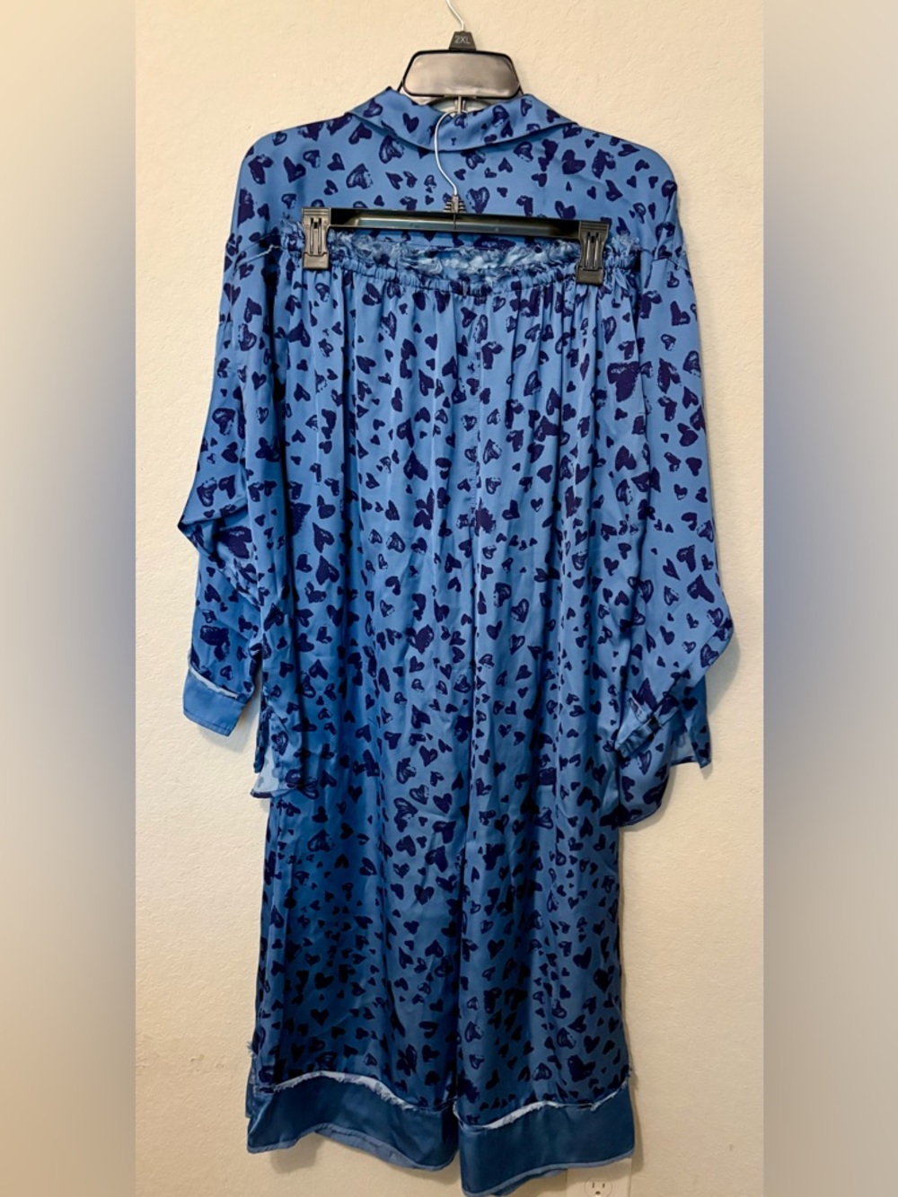 intimately FP Dreamy Blue Hearts Pajamas Set Size XS - Picture 3 of 6